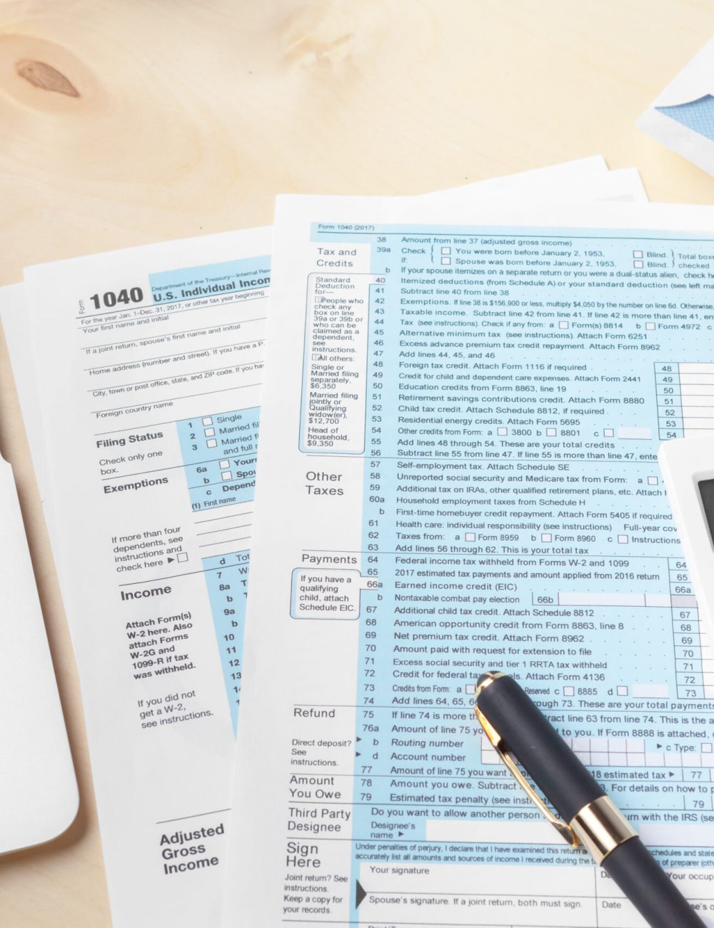 Showing business and financial report. Accounting, money close up